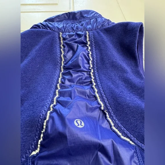 Lululemon Gust Buster Blue Running Sleeveless Jacket Vest Blue Size XS/S - Picture 6 of 7